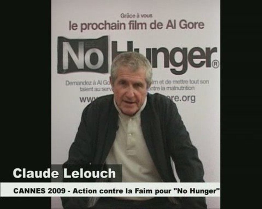No Hunger : Claude Lelouch demande à Al Gore