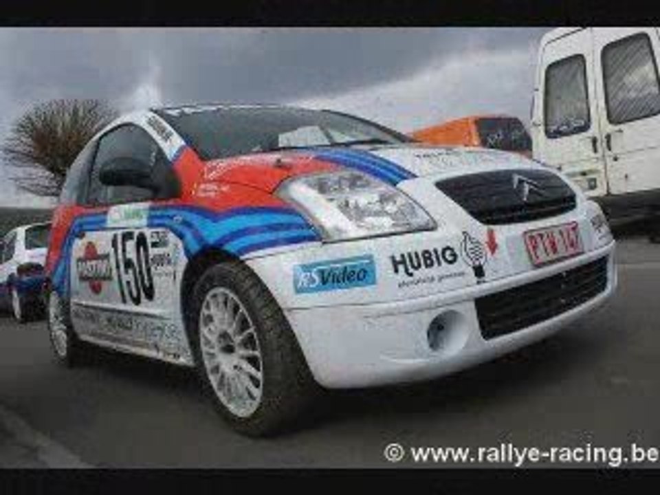 Montage du rallye de Hannut