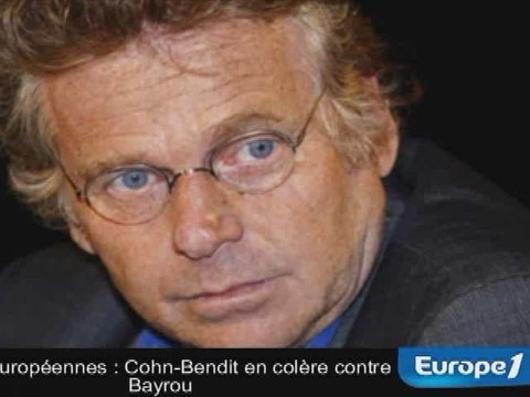 Européennes : Cohn-Bendit en colère contre Bayrou