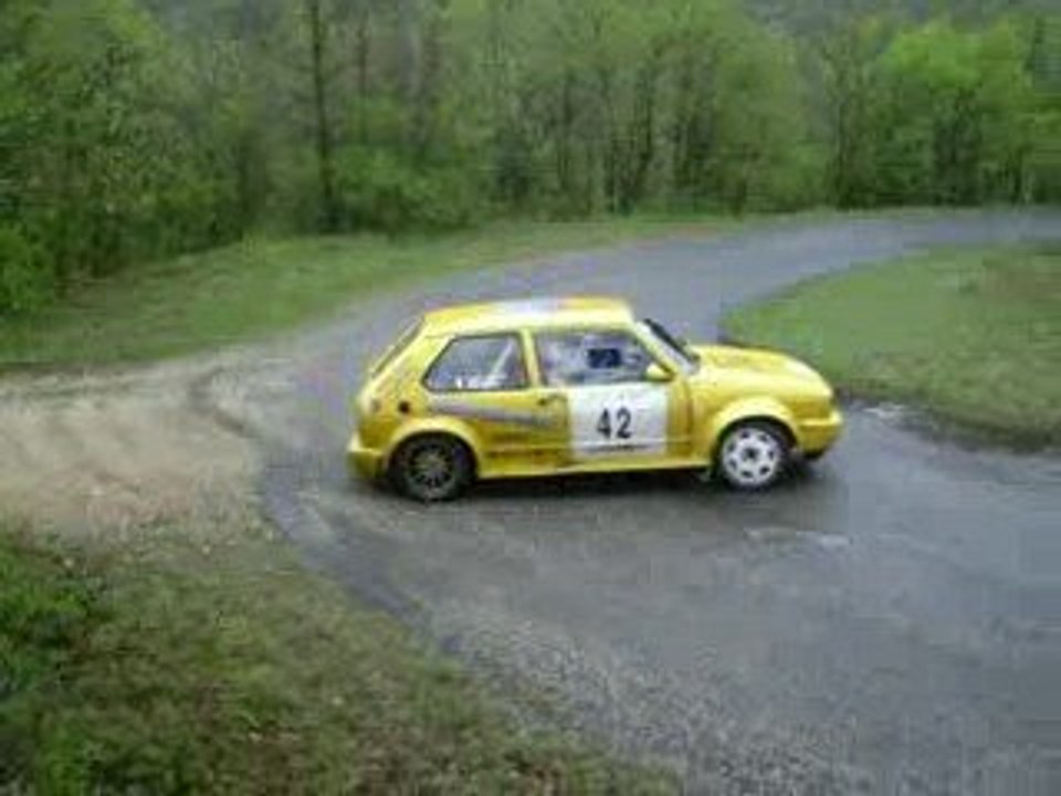 rallye du quercy 2009  ( drift golf )