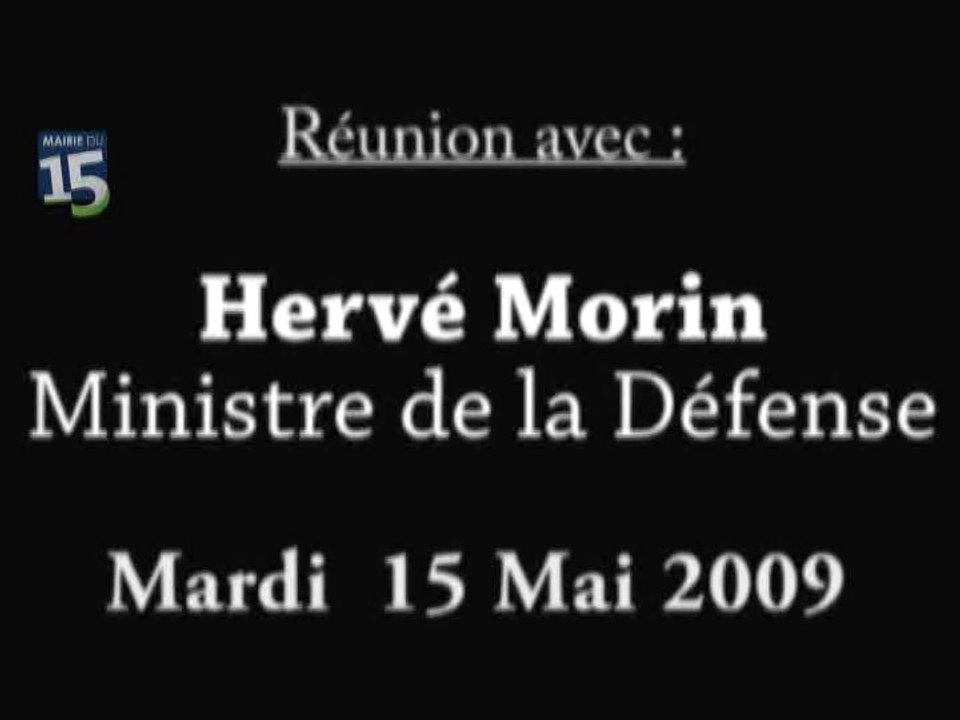 Réunion sur le futur site du ministère de la défense