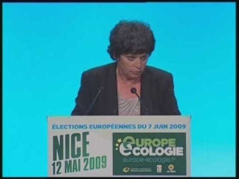 Michèle Rivasi au meeting Europe Ecologie à Nice