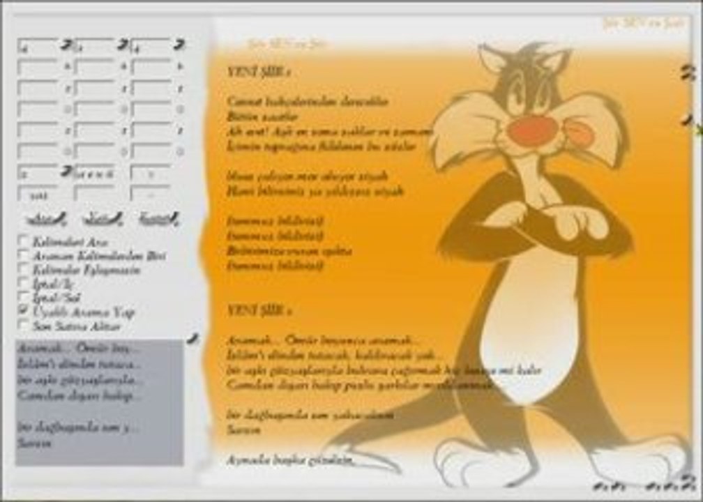 07 Otomatik Şiir Yaz - ŞiirSEN Şiir Kütüphane Programı