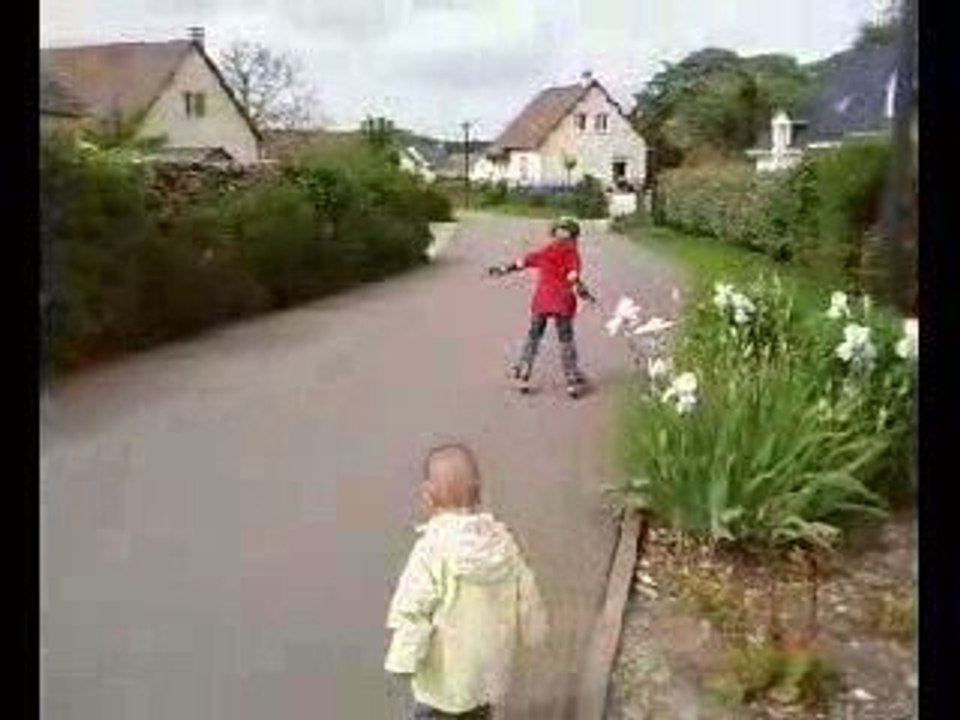 Meline sur ses Roller 2