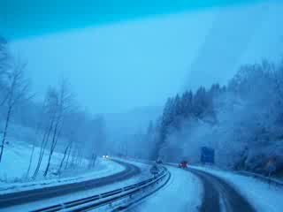 tour de camion en belgique neige