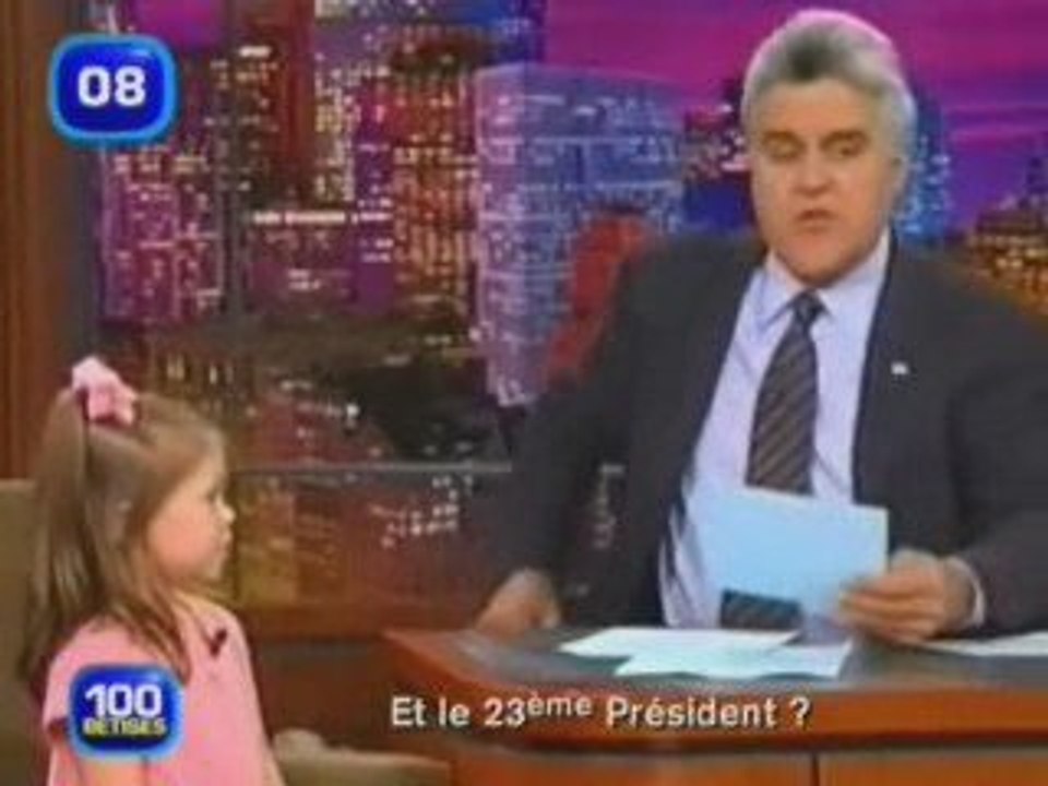 Baby girl on Jay leno show