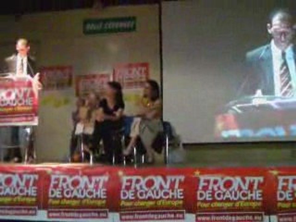 Meeting du Front de Gauche à Valence (Drôme)