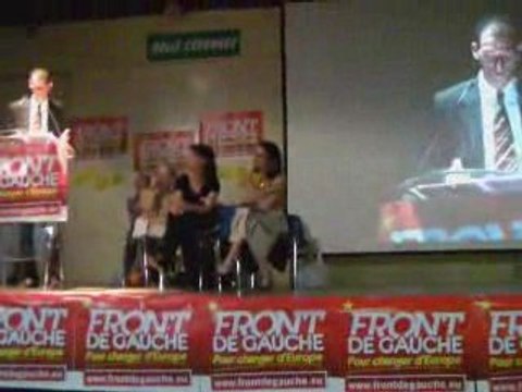 Meeting du Front de Gauche à Valence (Drôme)
