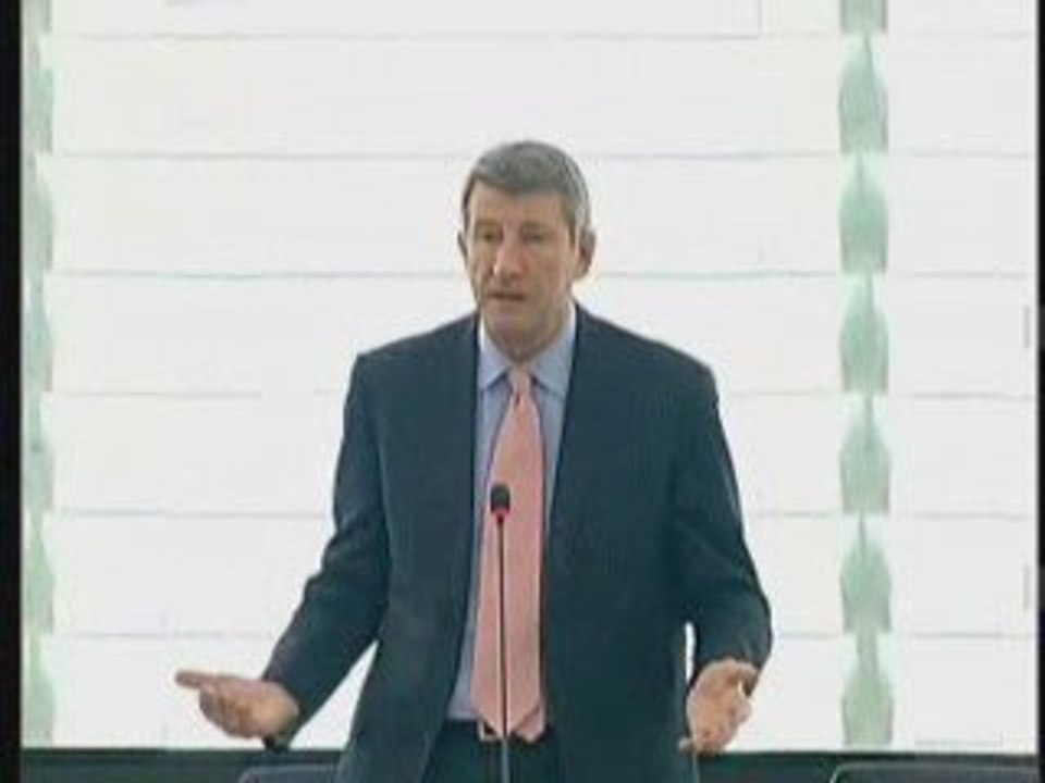 Philippe de Villiers devant le parlement européen 14/01/09