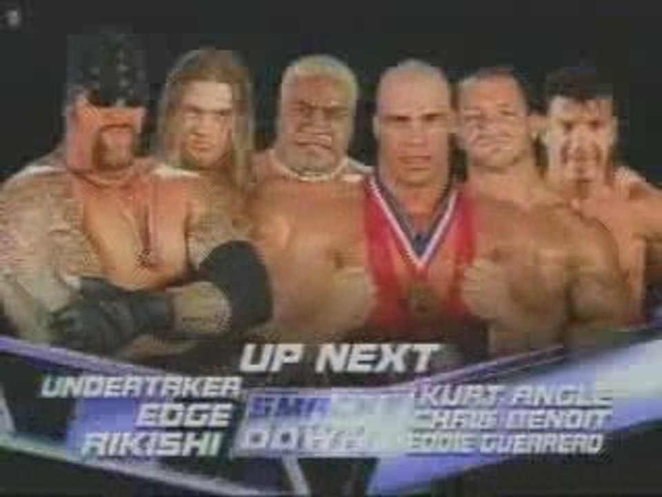 Undertaker And Edge-Rikishi Vs Benoit And Guerrero-Angle