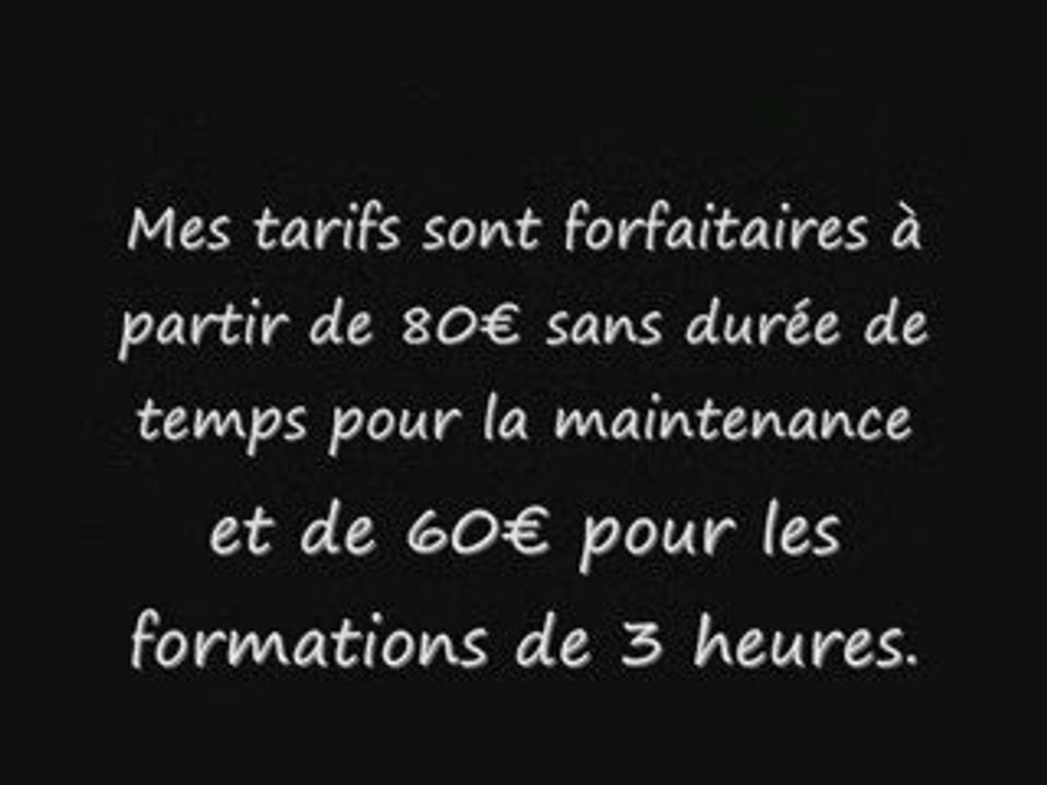 Christophe Deschamps dépannage et formation informatique