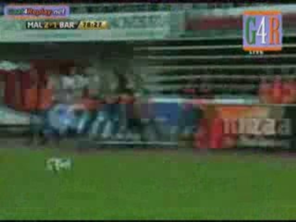 MALLORCA 2-1 FC BARCELONE CLEBER  CHAMPION D'ESPAGNE 08/09
