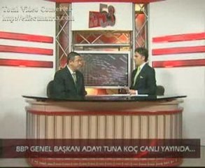 Tuna Koç TV58'de canlı yayında