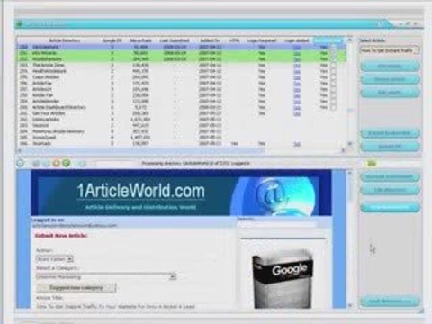 Article submitter software