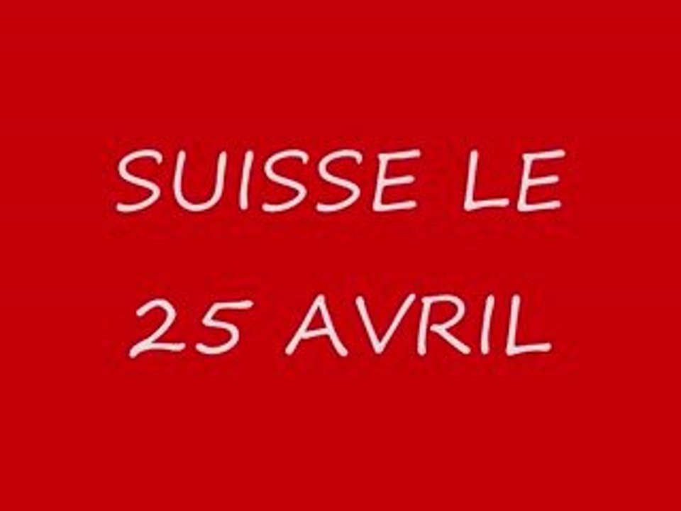 FCGS - SUISSE 25 AVRIL