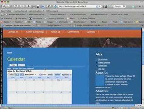Website Technique:Inserting Calendar in Drupal P.2