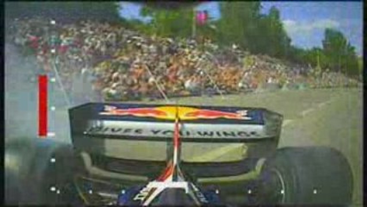 F1 - Vettel w aucie F1 na pokazach w Szeged 2009 - onboard