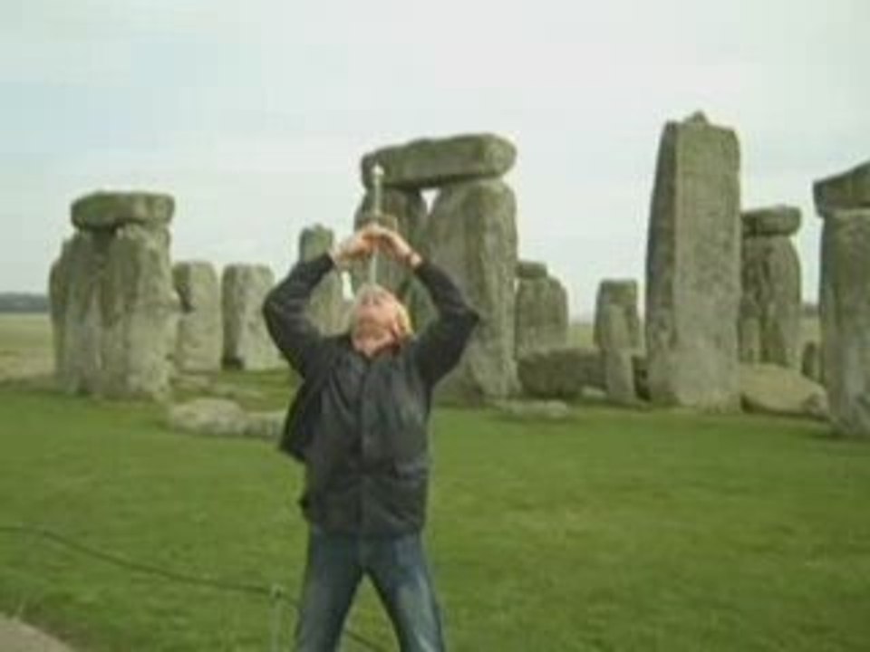 Man Attempts to Swallow Sword at Stonehenge