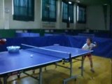 Ping pong chinois à 6 ans