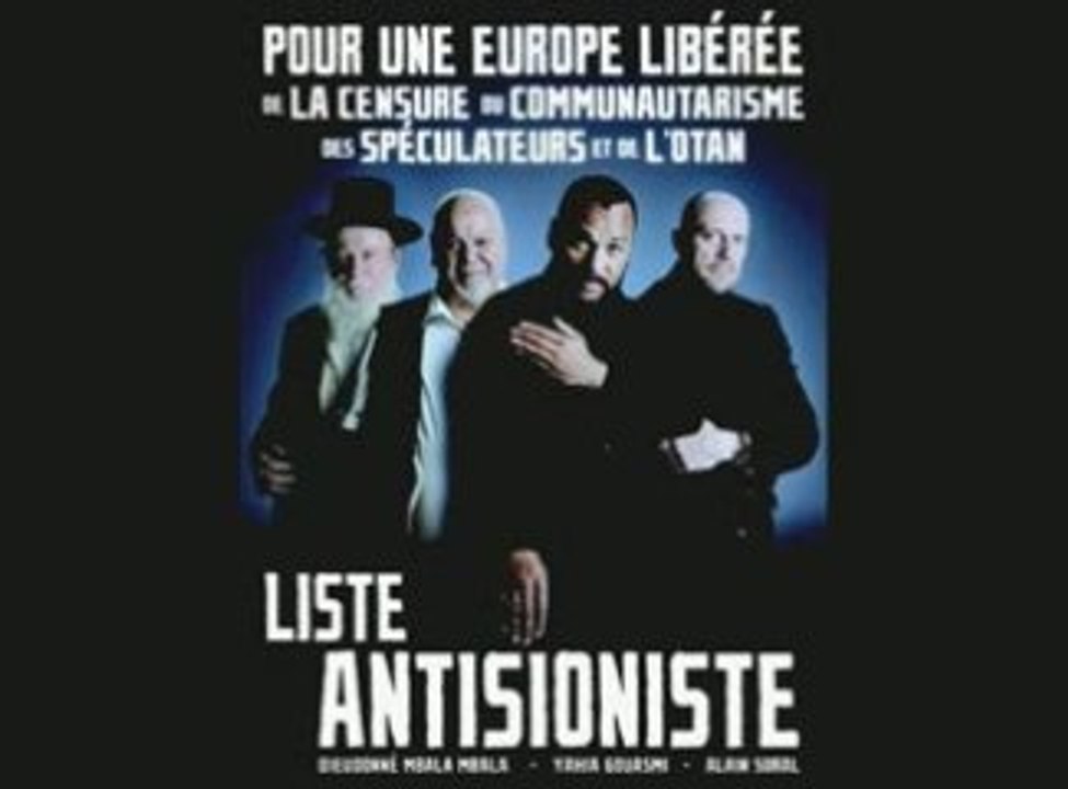 dieudonné: liste antisioniste