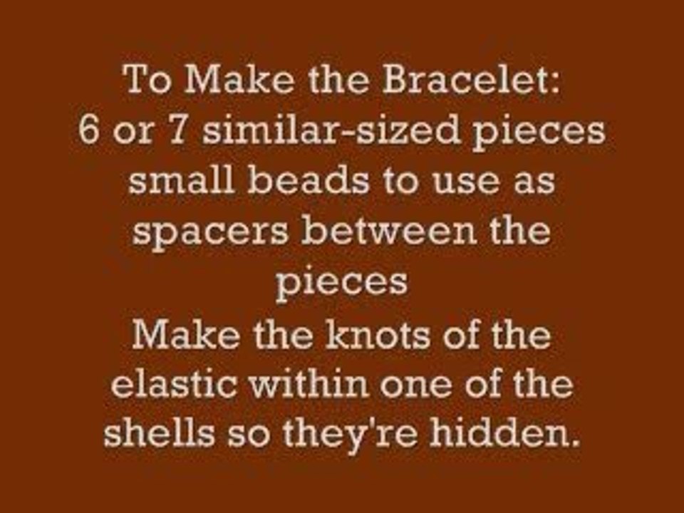 How to Make a Bracelet from Walnut Shells
