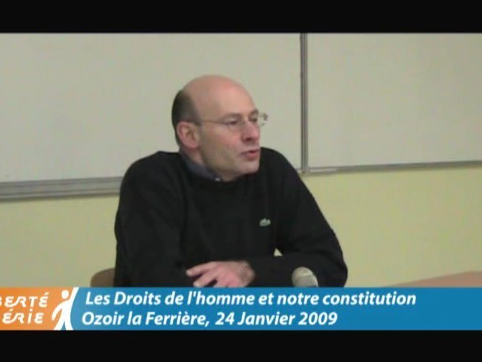 Les Droits de l'Homme et notre Constitution