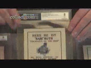 Rare Babe Ruth Headin' Home Advertising Cards