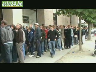 Actu24 - 4h de file pour les tickets à Anderlecht