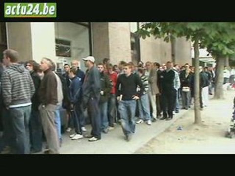 Actu24 - 4h de file pour les tickets à Anderlecht