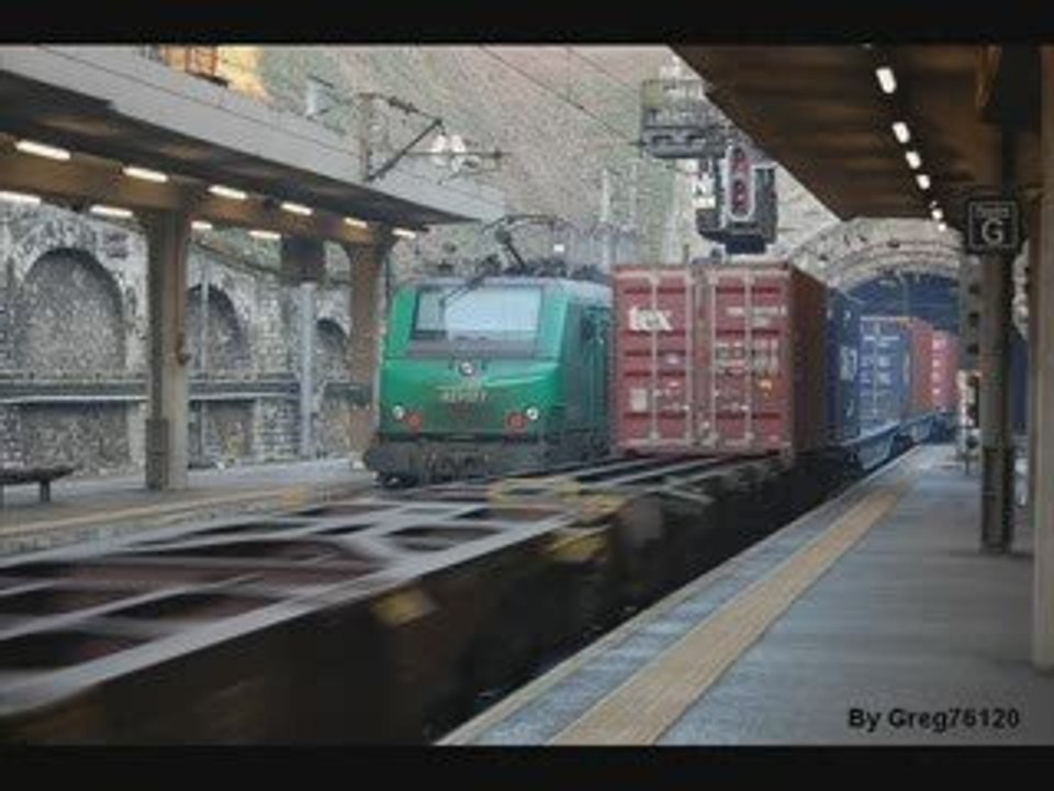 Des trains dans la gare de rouen