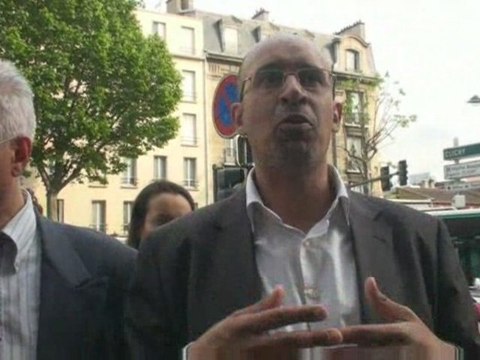 Visite d'Harlem Désir à Clichy