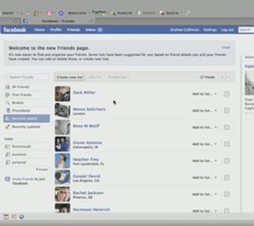 Facebook:how to network