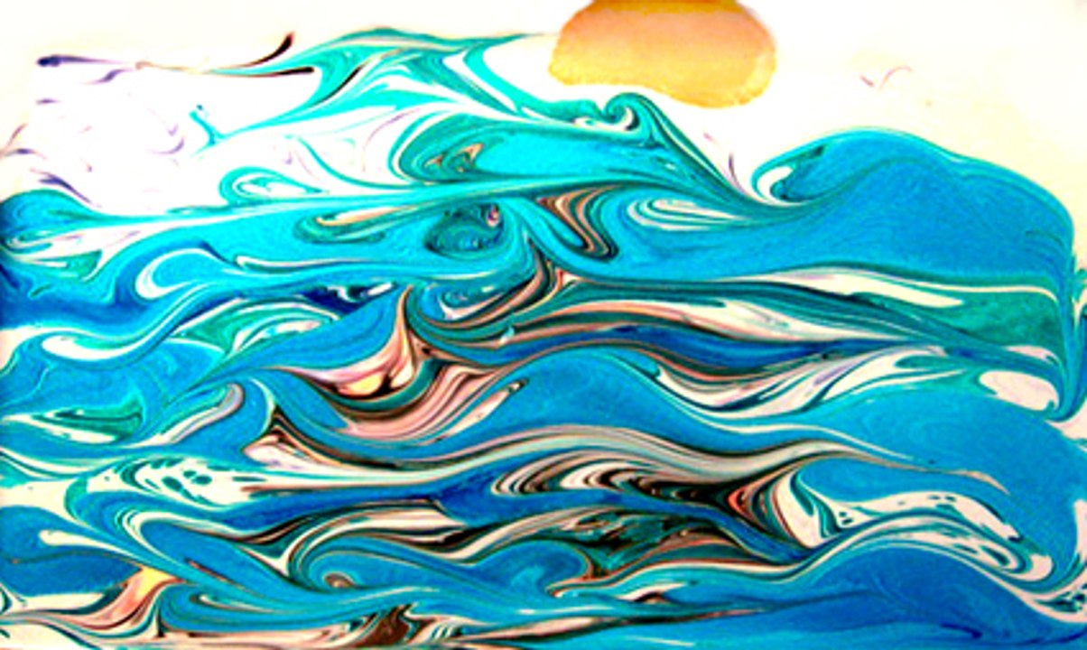 Water show drawing / Рисование на воде