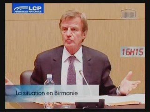 Birmanie Kouchner ex rapporteur pour TOTAL 2009-05-20