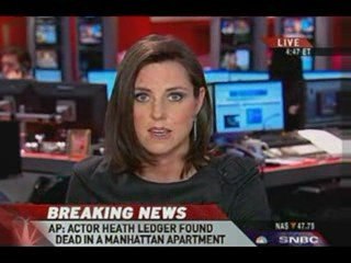 Heath Ledger Dead MSNBC Breaking News