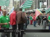 Manifestation de travailleurs italiens à Paris