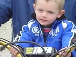 kiki et son parrain en moto