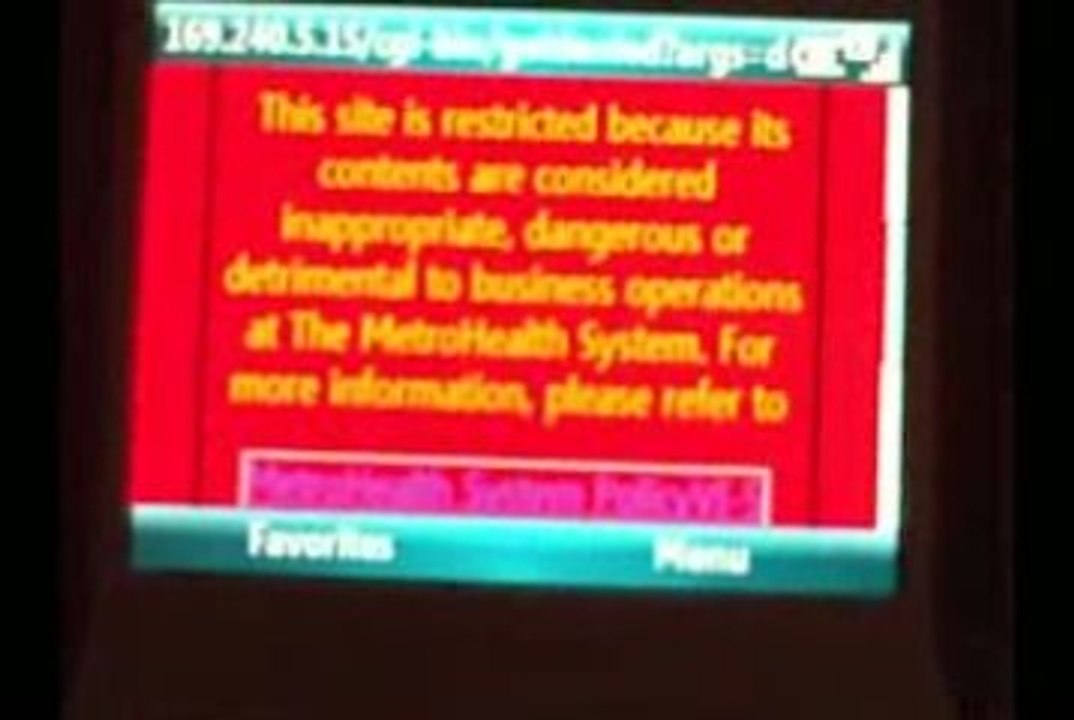 Cleveland Metro Health Hospital - No Socializing on WiFi