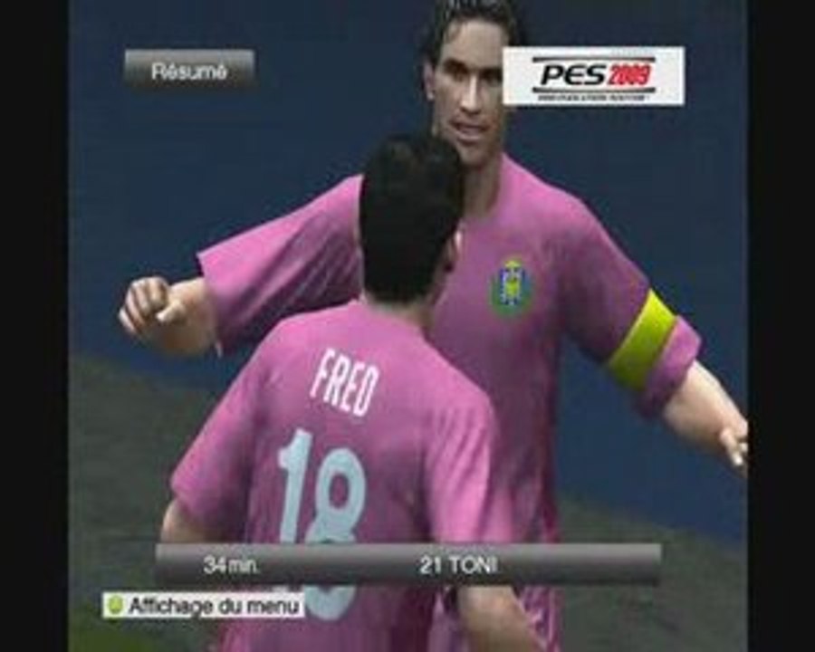 Atletico Madrid - Betis Sevilla 2-1 Championnat PES09