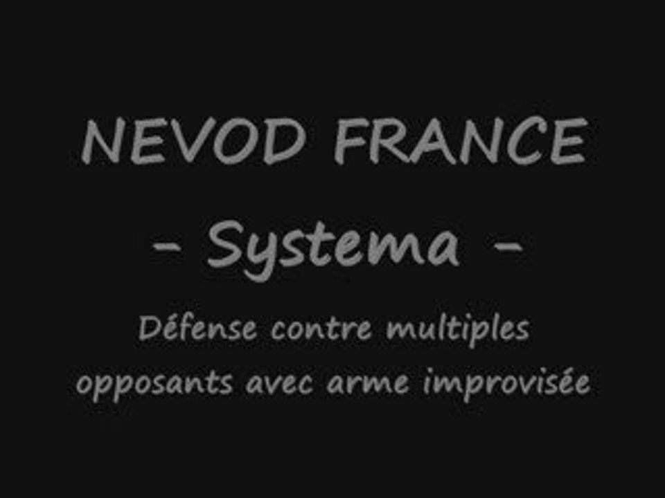 Systema Nevod - Défense avec arme improvisée