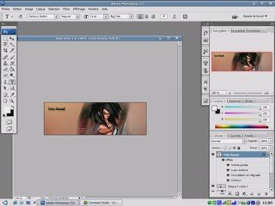Tuto pour apprendre a incrustez un render avec quelque effet