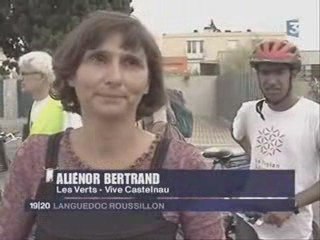 JT France 3 Vélorution à Castelnau le Lez