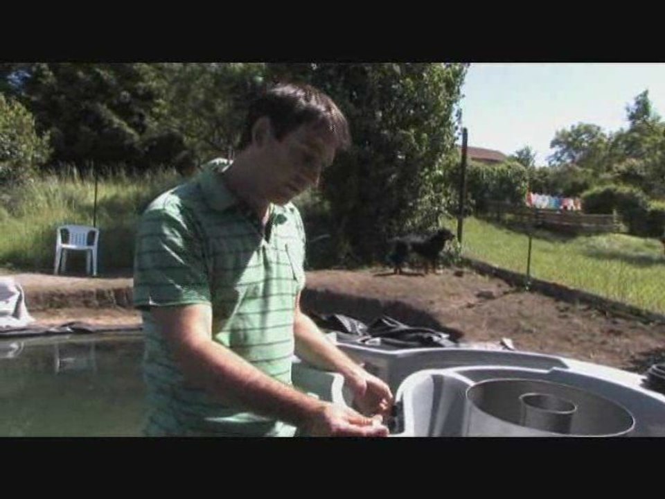 Filtration d'un bassin pour carpes Koï