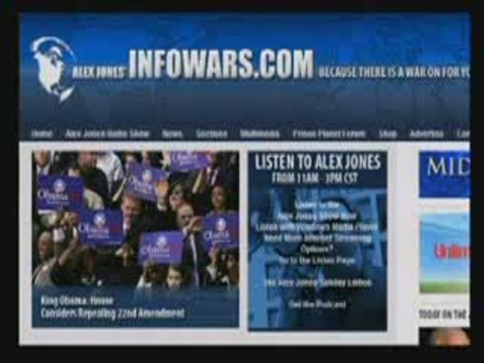 The Alex Jones Show LIVE - January 20th 2009 - Part 7 of 24