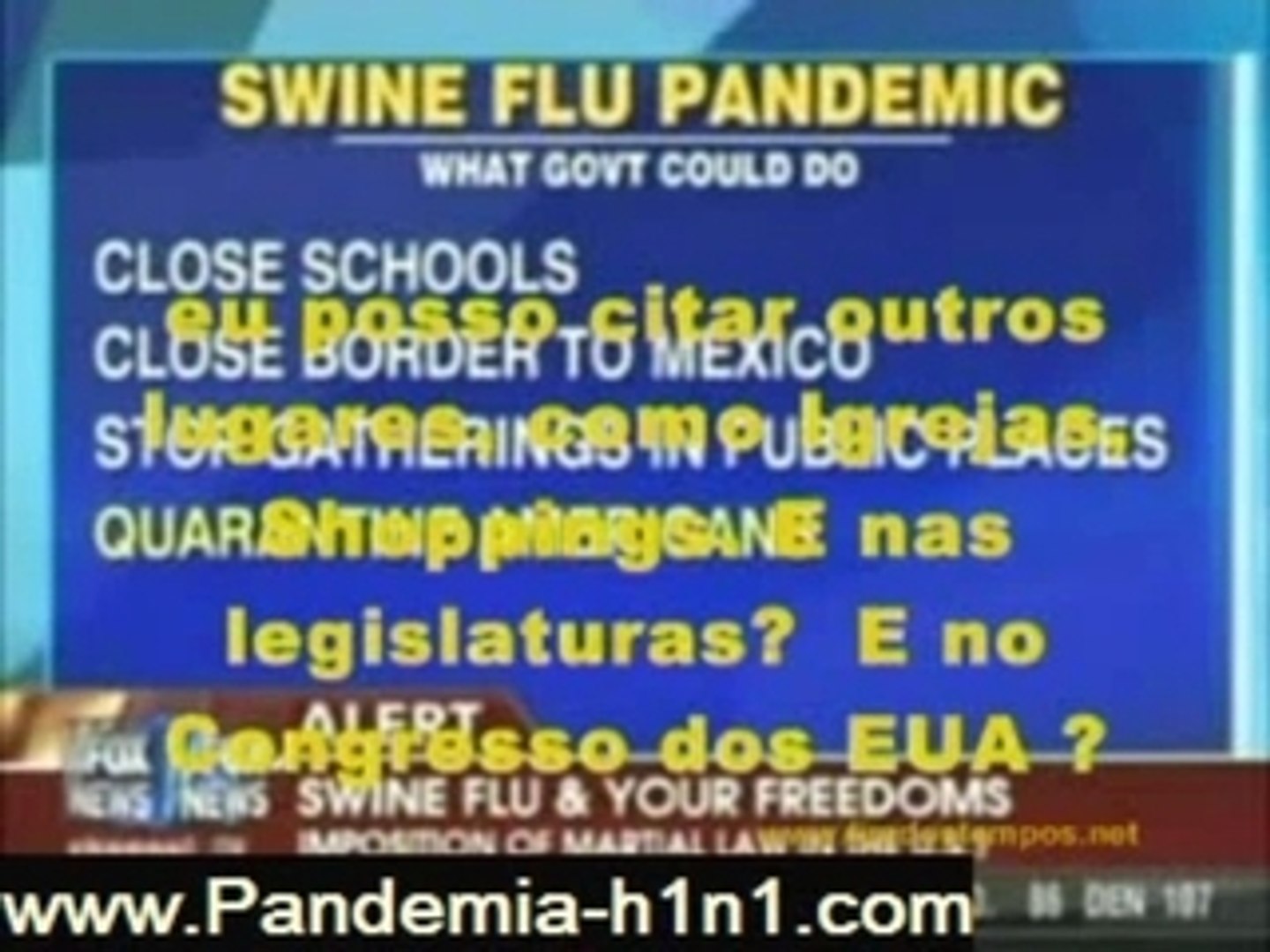 Pandemia h1n1, fox news