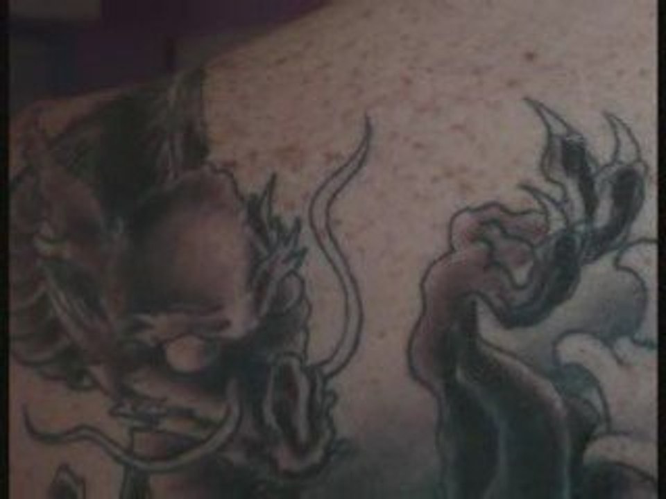 lotus  tattoo dragon