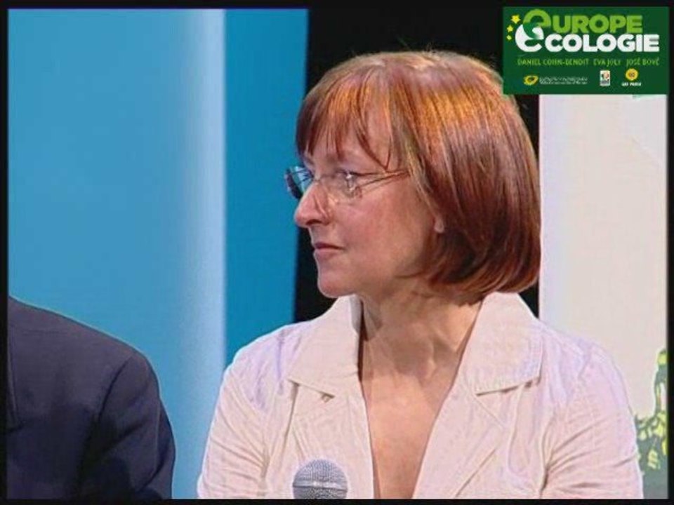Catherine Lison Croze au meeting europe ecologie Orleans