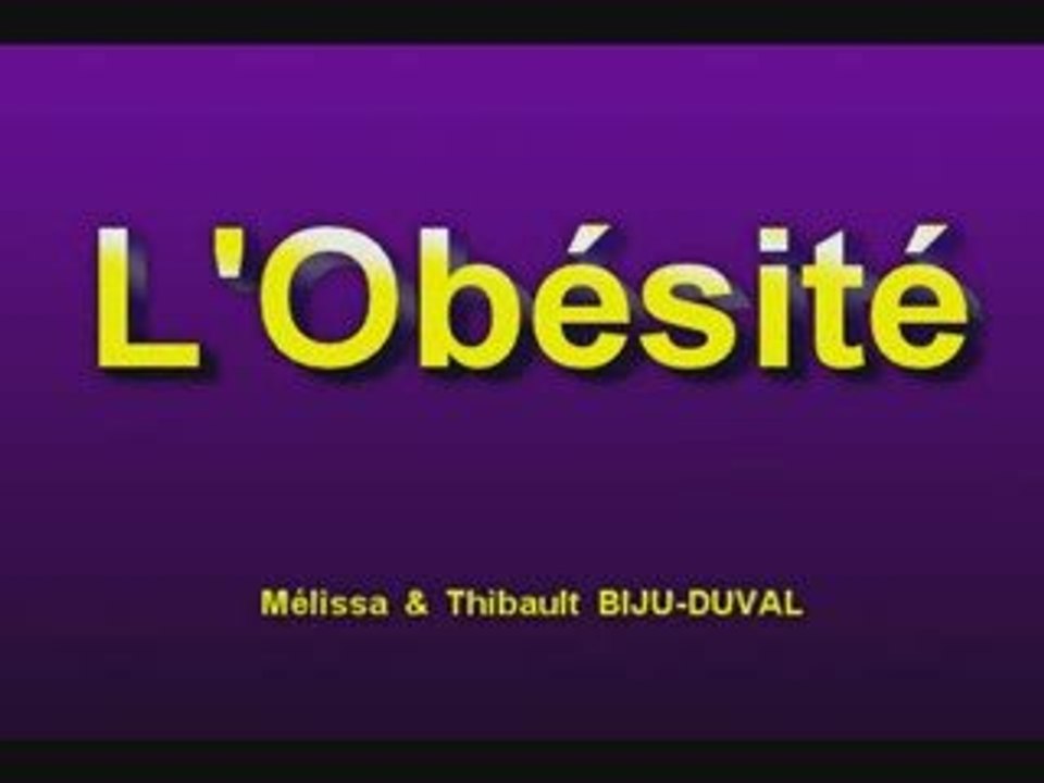L'obésité (Teaser n°2)