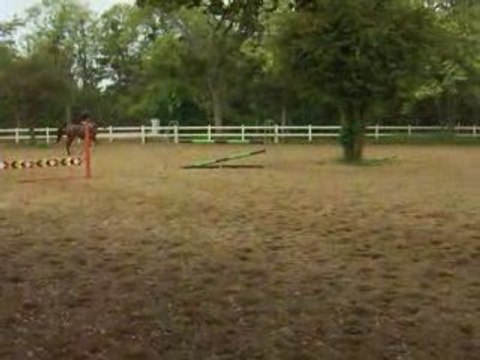 Caroussel et moi à l'obstacle