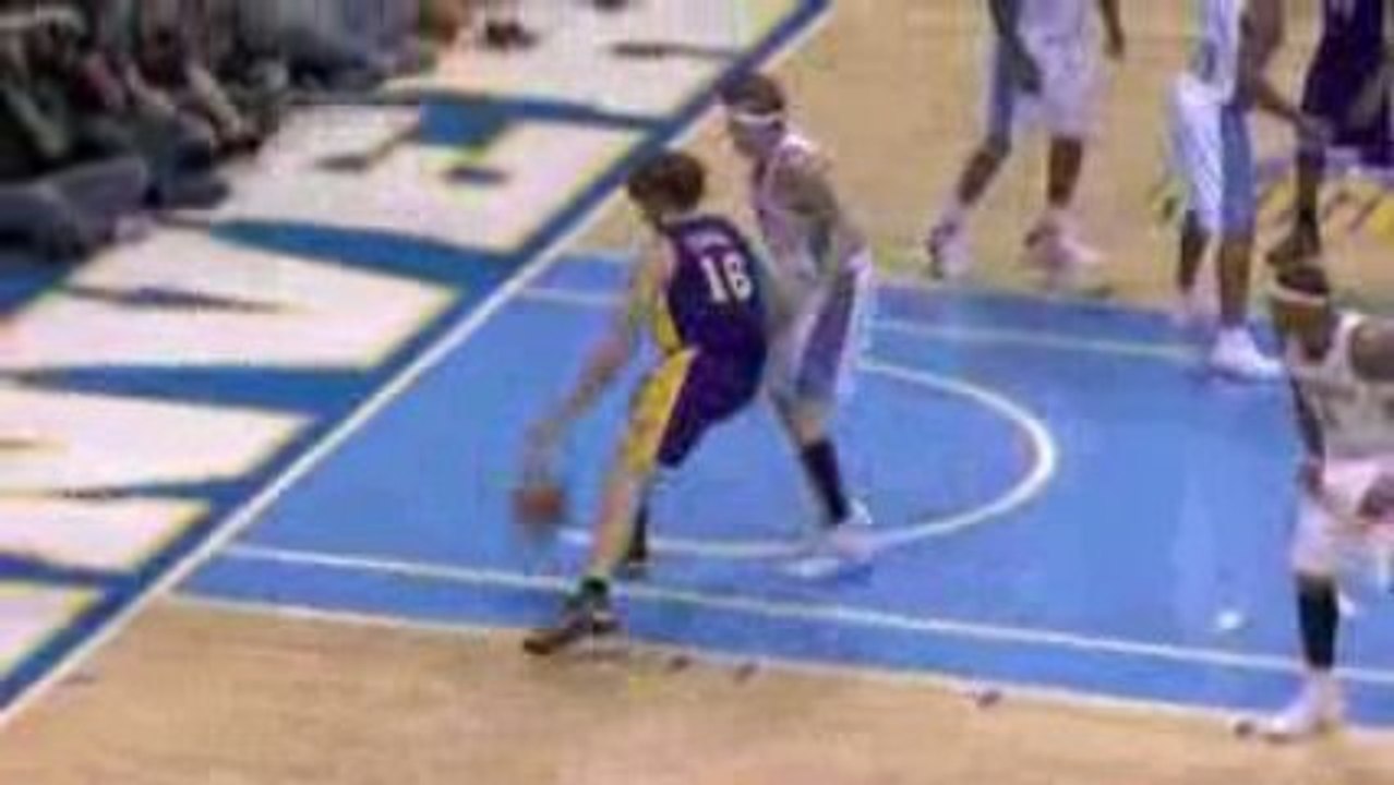 Chris Andersen Super Block To Pau Gasol shot attempt.